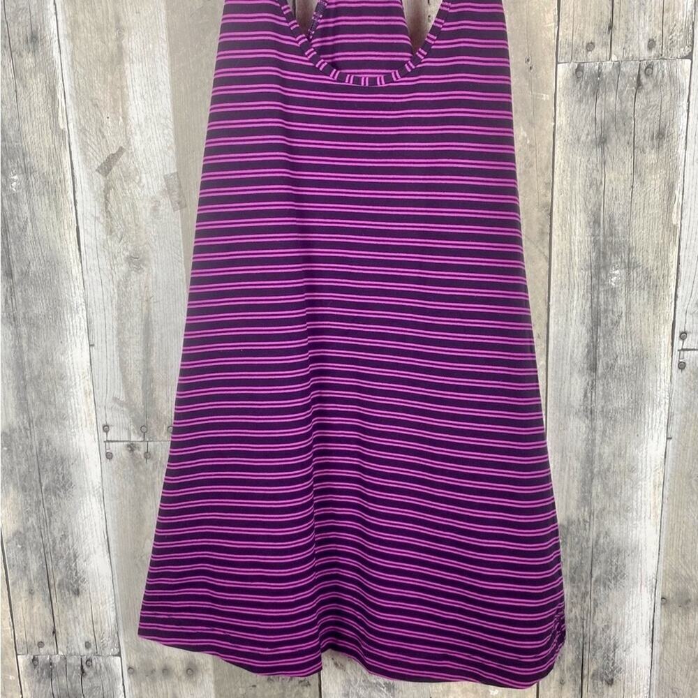 Lululemon Cool Racerback in Hyper Stripe Raspberry Glo Light / Plum Size 6 - Picture 7 of 13